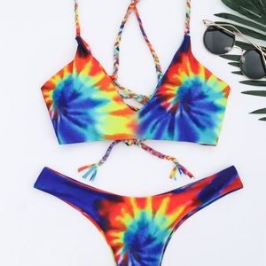 zaful tie dye bikini